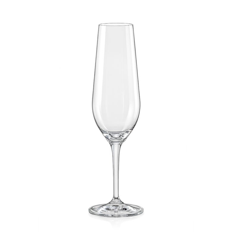 Amoroso Crystal Champagne Flutes 200ml - Set of 2