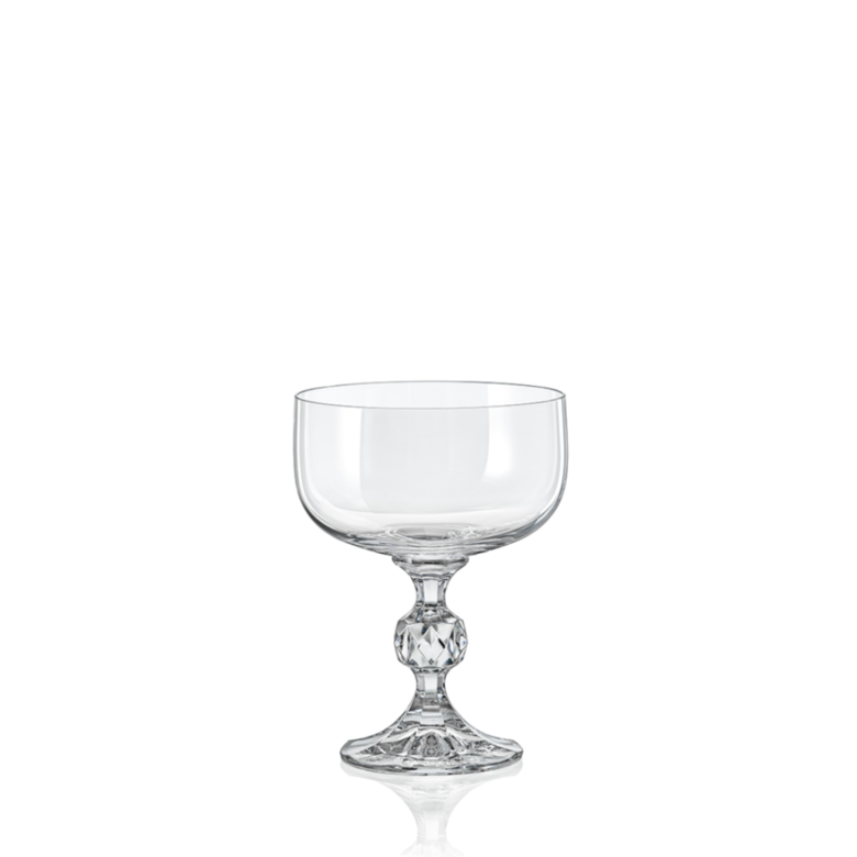 Claudia Crystal Champagne Saucers 200ml - Set of 6