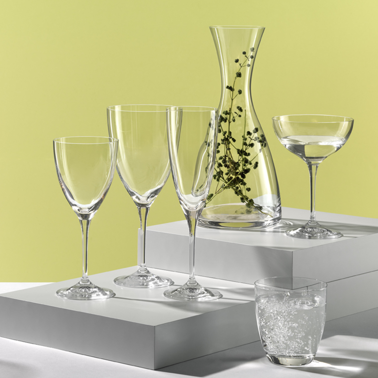 Kate Crystal Champagne Saucers 210ml - Set of 6